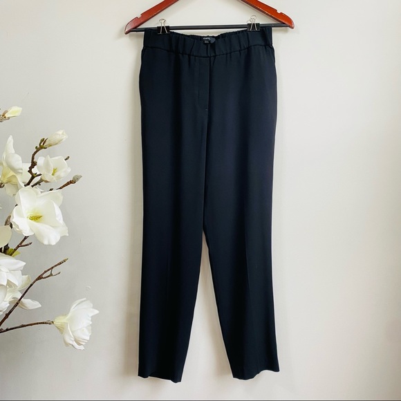 Theory Black Japanese Crepe Pull on pants - Picture 3 of 11